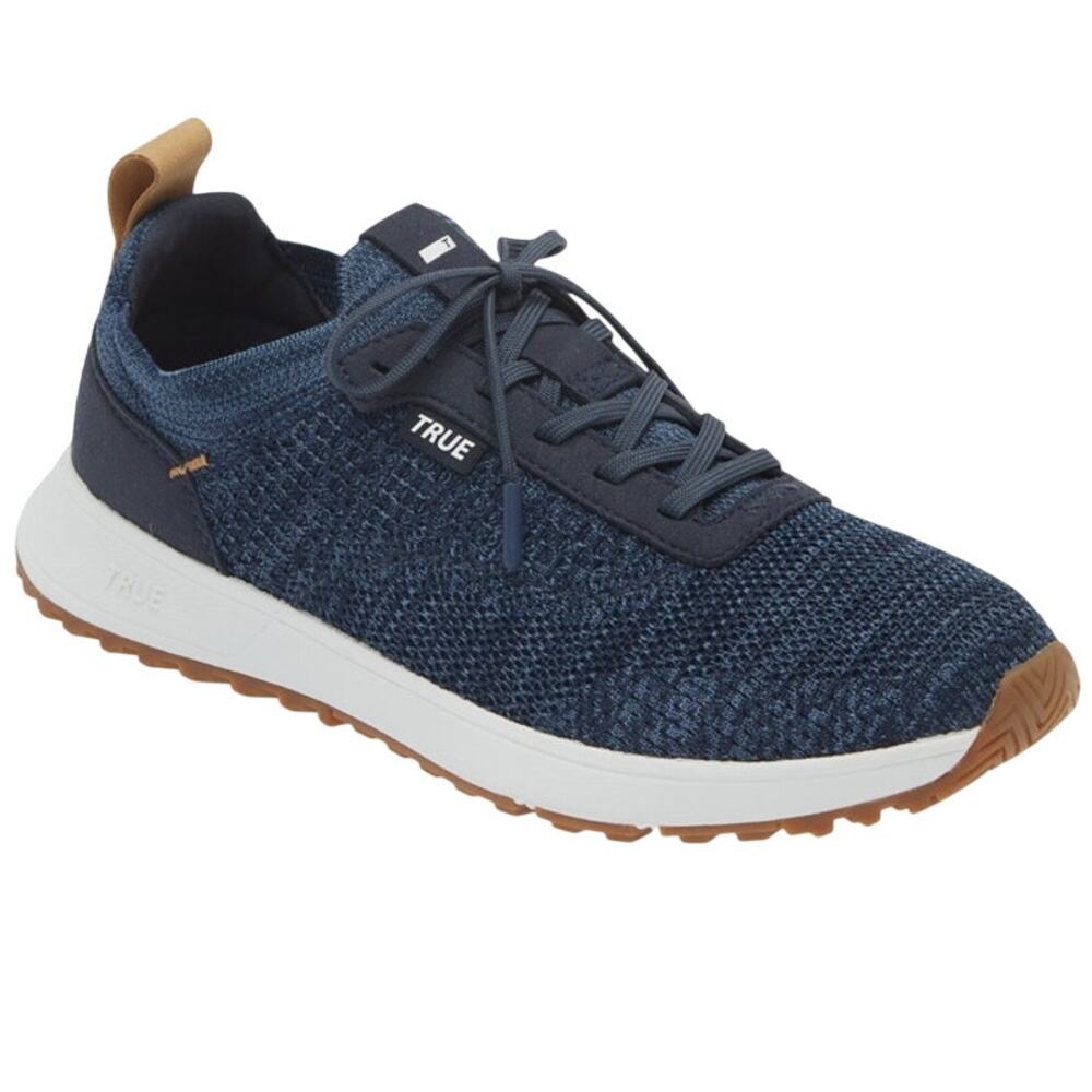 TRUE Navy Knit Men's Athletic Sneakers
